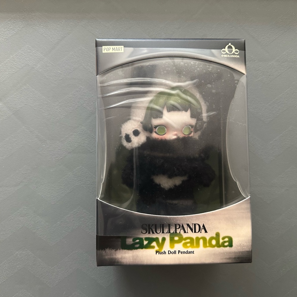 Skullpanda Lazy Panda Plush Doll Pendant